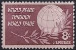 США 1959 год. Дружба народов через торговлю. 1 марка