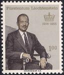 Лихтенштейн 1966 год. 60 лет со дня рождения князя Франца Иосифа II. 1 марка