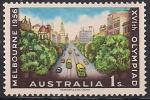 Австралия 1956 год. Коллинз-стрит (ном. 1). 1 марка из серии