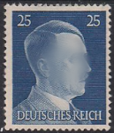 Германия (Рейх) 1941 год. Стандарт. Адольф Гитлер (ном. 25). 1 марка из серии