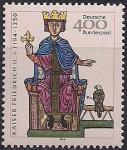 ФРГ 1994 год. 800 лет со дня рождения короля Фридриха Второго. 1 марка