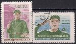 КНДР 1970 год. Боевые группы быстрого реагирования. 2 гашёные марки