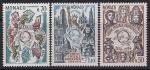 Монако 1974 год. 100 лет Всемирной почтовой ассоциации. Статуя Свободы. 3 марки