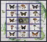 Руанда 2009 год. Р.Б. Пауэлл. Скаутское движение за сохранение природы. Бабочки, грибы. 1 гашёный лист