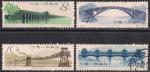 Китай 1962 год. Мосты Старого Китая. 4 гашеные марки