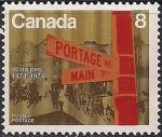 Канада 1974 год. 100 лет городу Виннипег. 1 марка