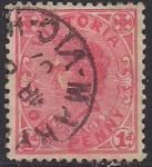 Виктория (Австралия) 1901 год. Король Альберт Готский (ном. 1). 1 гашеная марка из серии