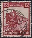 Германия. Рейх 1935 год. Скоростной локомотив. 1 гашёная марка из серии (н-л 12)