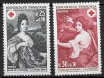 Франция 1968 г., Красный крест, Искусство, 2 марки