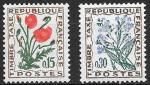 Франция 1964 г., Цветы. Марки налогового сбора, 2 марки