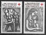Франция 1961 г., Красный крест, 2 марки