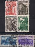 CCCР 1950 год. 10 лет Латвийской ССР. 6 гашеных марок