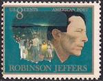 США 1973 год. Американский поэт Джон Робинсон Джефферс. 1 марка
