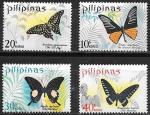 Филиппины 1969 год. Бабочки, 4 марки