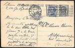 Почтовая карточка прошла почту из Палермо 1922 год