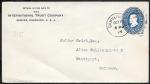 Конверт прошел почту США 1896 год. Дэнвер - Штутгарт, марка 5 центов, с ВЗ