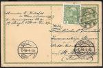 Стандартная почтовая карточка, прошла почту Австрия - СПб, 1914 год