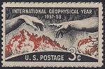 США 1958 год. Международный год геофизики. 1 марка
