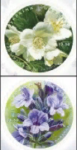 Украина 2020 год. Садовые цветы (с ароматом) (UA1151). 2 марки