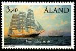 Аландские острова (Финляндия) 1999 год. 50 лет торговому парусному судоходству. 1 марка