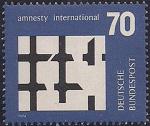 ФРГ 1974 год. Организация  "Международная амнистия". 1 марка