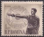Румыния 1955 год. Европейское первенство по стрельбе. 1 марка 