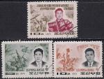 КНДР 1971 год. Борцы за свободу в Южной Корее. 3 гашёные марки