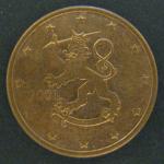 5 евро центов 2001 год. Финляндия