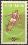 Румыния 1962 год. Футбол. 1 марка с НДП