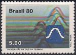 Бразилия 1980 год. Открытие Исследовательского Центра телеграфа в Сан-Паулу. 1 марка