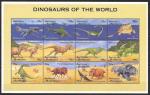 Антигуа и Барбуда 1995 год. Динозавры, малый лист