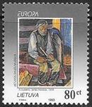Литва 1993 год, живопись, Европа, 1 марка