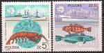 Польша 1987 год.Фауна Антарктиды, 2 марки из серии (н
