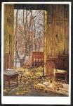 Почтовая карточка. Худ. И. Бродский. Опавшие листья. 1951 год