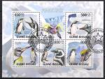 Гвинея Бисау 2009 год. Пингвины. Гашеный блок