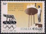 Италия 2010 год. 50 лет Летним Олимпийским играм в Риме. 1 марка (Н)