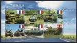 Гвинея-Биссау 2011 год. Французские модели танков. 1 малый лист.