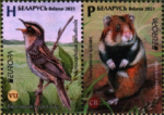 Беларусь 2021 год. Европа. Исчезающие виды национальной дикой природы (BY1135). 2 марки 