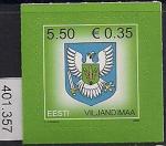 Эстония 2008 год. Стандарт. Герб города Вильянди. 1 марка (401.357)