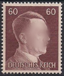 Германия (Рейх) 1941 год. Стандарт. Адольф Гитлер (ном. 60). 1 марка из серии