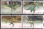 Таиланд 1997 год. Динозавры. 4 марки