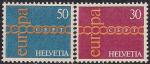 Швейцария 1971 год. Европа. 2 марки 