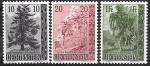 Лихтенштейн 1957 год. Деревья и кустарники, 3 марки
