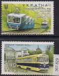 Украина 2015 год. Транспорт Киева. Трамвай. 2 марки. (367,829