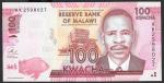 Малави. 100 квач 2013 год UNC
