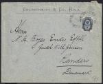 Конверт заказной корреспонденции. Прошел почту 1896 г.