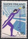 Финляндия 1989 год. ЧМ по лыжному спорту в Лахти. 1 марка