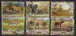 Руанда 2017 год. Дикая фауна. 6 гашеных марок