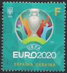Украина 2021 год. ЧМ по футболу "EURO-2020" (UA1206). 1 марка. м/л