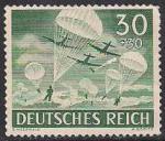 Германия (Рейх) 1943 год. Парашютный десант (ном. 30 30). 1 марка из серии 